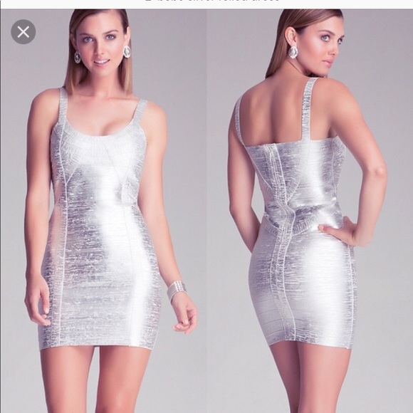 bebe Dresses & Skirts - Brand new Bebe metallic foiled bodycon dress